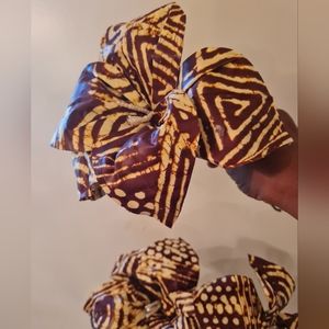 Long Stem Ankara Flowers set of 6 pieces